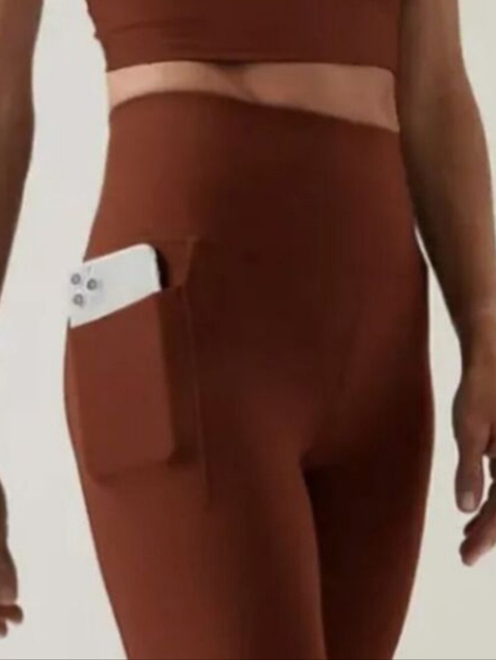 ATHLETA 3X Salutation Stash Flare Yoga Pant Legging NWT Mahogany Brown - Picture 7 of 7